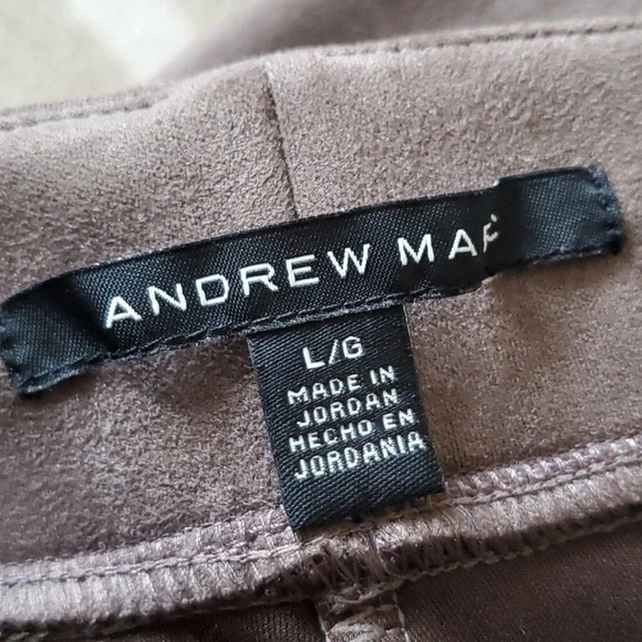 NWOT Andrew Marc | Super Soft Stretch Faux Suede Pull-On Pants (L) - Picture 8 of 11